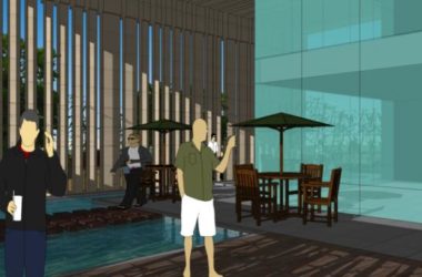 Sketchup商业模型|北京豪宅项目，万柳书院售楼处，会所，现代风格-BIM建筑网