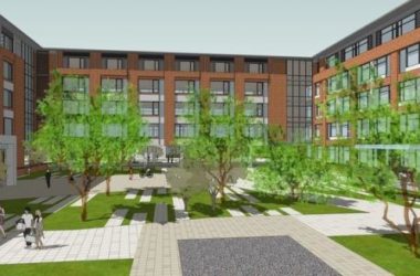 Sketchup学校模型|多层学校,U型教学楼,教育建筑,现代风格-BIM建筑网