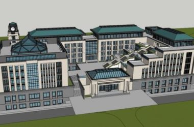 Sketchup学校模型|多层学校,小学,新古典风格,教育建筑-BIM建筑网