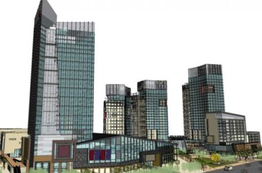 Sketchup综合体模型|大型城市商业综合体,多层高层混合,写字楼,公寓,步行街,购物中心,现代风格-BIM建筑网