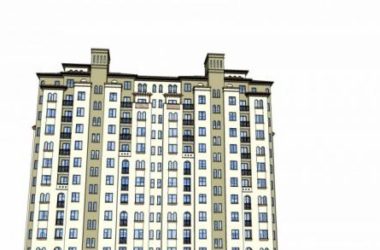 Sketchup住宅模型|高层住宅楼,居住建筑,欧式,西班牙风格,古典风格-BIM建筑网