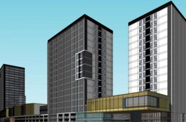 Sketchup综合体模型|高层商业综合体,办公酒店,现代风格-BIM建筑网