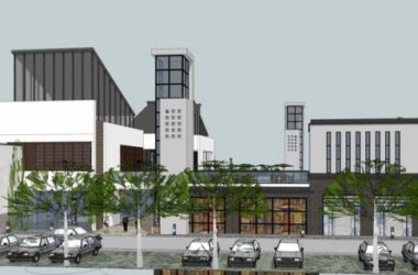 Sketchup商业模型|多层步行街，商业建筑，新中式风格-BIM建筑网