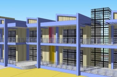 Sketchup学校模型|学校,教学楼,幼儿园,现代风格,教育建筑-BIM建筑网