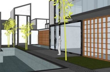 Sketchup住宅模型|苏博式别墅,住宅院落,中式风格,水景景观-BIM建筑网