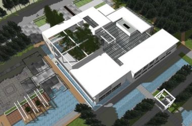 Sketchup商业模型|生态餐厅，商业建筑，现代风格-BIM建筑网