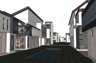 Sketchup商业模型|商业街建筑，多层，新中式风格-BIM建筑网