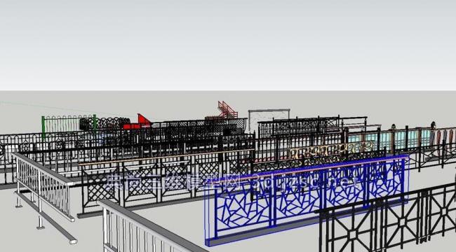 Sketchup素材模型|栏杆 Sketchup素材模型|栏杆
