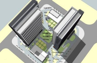 Sketchup综合体模型|高层商业综合体,酒店办公,广场,公建,现代风格-BIM建筑网