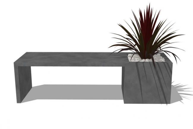 Sketchup素材模型|坐凳,户外座椅,公园椅 Sketchup素材模型|坐凳,户外座椅,公园椅