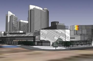 Sketchup住宅模型|高层住宅区,现代风格,居住建筑,多层商场,商业裙房-BIM建筑网