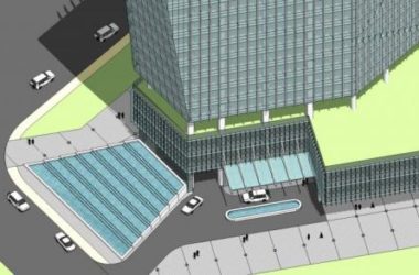 Sketchup综合体模型|超高层商业综合体,办公酒店,商业裙房,现代风格-BIM建筑网