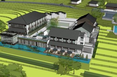 Sketchup酒店模型|民宿,新中式风格,住宅,商业,娱乐休闲设施-BIM建筑网