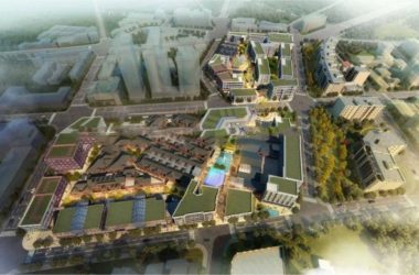 Sketchup商业模型|多层商业街，新中式风格，娱乐休闲设施-BIM建筑网