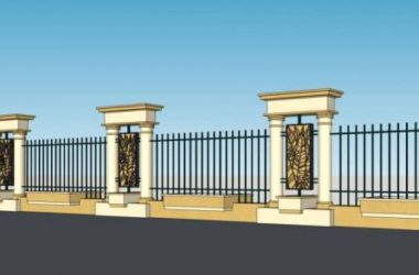 Sketchup素材模型|欧式，景观，围墙护栏，建筑构件-BIM建筑网