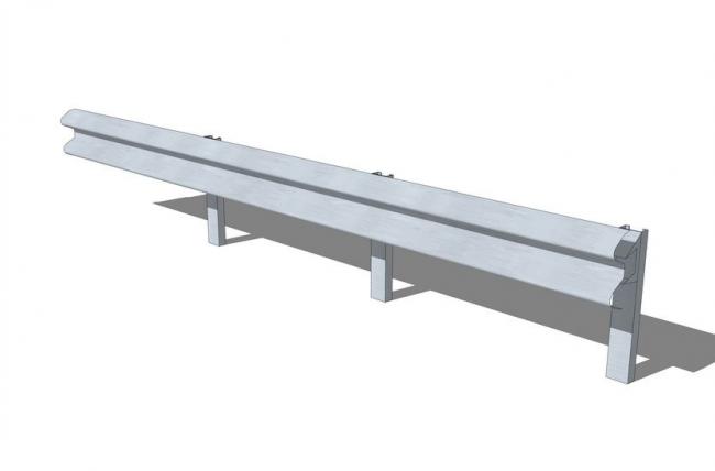 Sketchup素材模型|道路护栏 Sketchup素材模型|道路护栏