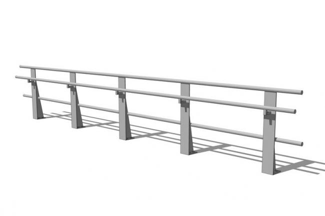 Sketchup素材模型|道路护栏 Sketchup素材模型|道路护栏