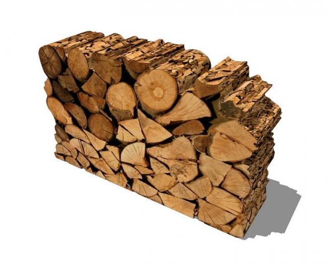 Sketchup素材模型|木头堆 Sketchup素材模型|木头堆