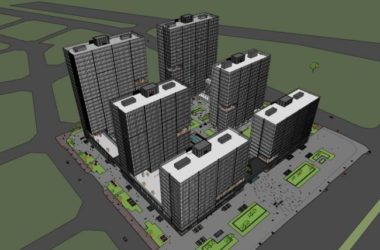 Sketchup综合体模型|高层商业综合体,办公,现代风格-BIM建筑网