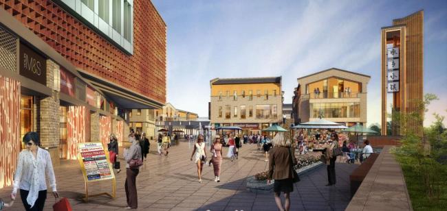 Sketchup商业模型|多层商业街,新中式风格 Sketchup商业模型|多层商业街,新中式风格