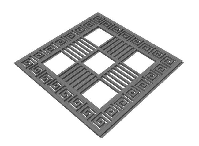 Sketchup素材模型|树池篦子,树篦子,景观 Sketchup素材模型|树池篦子,树篦子,景观