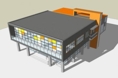 Sketchup商业模型|商业楼,商城,商场,现代风格-BIM建筑网