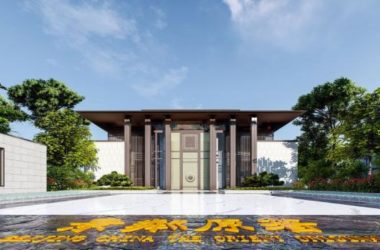 Sketchup商业模型|售楼处,新中式风格,商业建筑-BIM建筑网