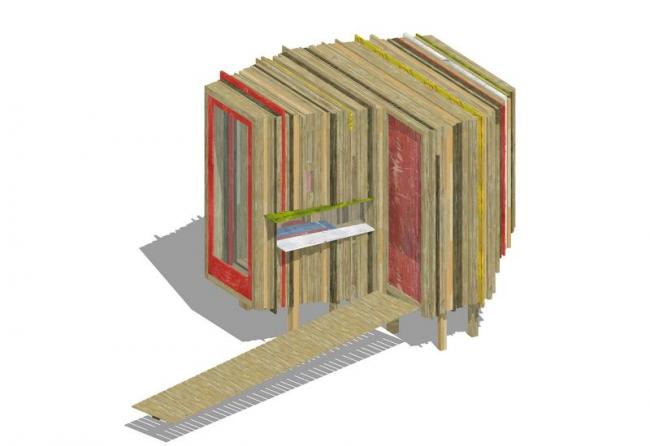 Sketchup素材模型|木屋 Sketchup素材模型|木屋