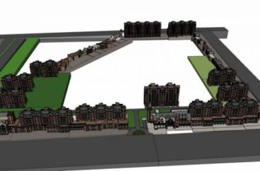 Sketchup住宅模型|多层住宅小区,居住建筑,商场,商业裙房,英式,坡屋顶,小高层,古典风格-BIM建筑网