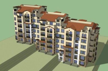 Sketchup住宅模型|多层住宅,居住建筑,洋房,西班牙风格-BIM建筑网
