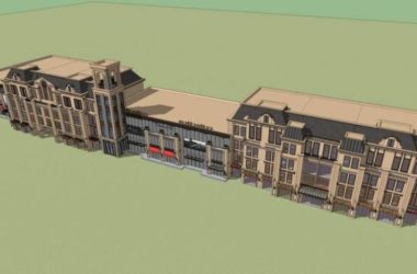 Sketchup商业模型|多层沿街商业,古典风格,法式-BIM建筑网