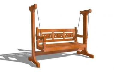 Sketchup素材模型|秋千椅子，景观，素材组件-BIM建筑网