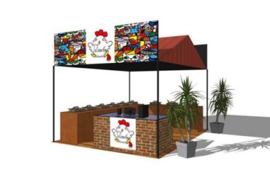 Sketchup小品模型|贩卖亭,售卖亭,小卖部,现代风格-BIM建筑网