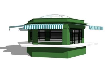Sketchup小品模型|贩卖亭,售卖亭,小卖部,现代风格-BIM建筑网