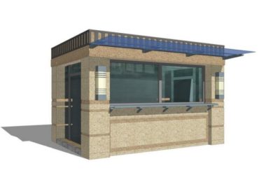 Sketchup小品模型|贩卖亭,售卖亭,小卖部,现代风格-BIM建筑网