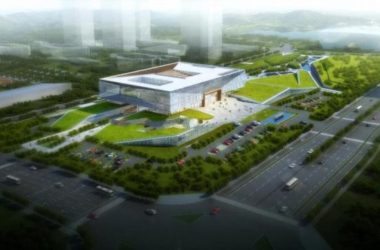 Sketchup文化模型|多层市民中心,现代风格,文化建筑-BIM建筑网