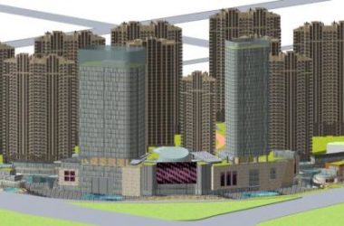 Sketchup综合体模型|商业综合体,现代风格,高层办公,娱乐休闲设施-BIM建筑网