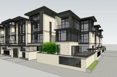 Sketchup住宅模型|多层住宅,现代风格,居住建筑,联排别墅-BIM建筑网