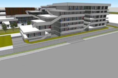 Sketchup学校模型|多层学校,校园,教学楼,教育建筑,现代风格-BIM建筑网