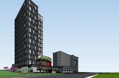 Sketchup办公模型|高层办公楼,现代风格-BIM建筑网