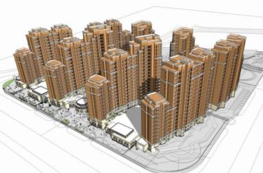 Sketchup住宅模型|高层住宅,红砖,居住建筑,新古典风格,底层商业-BIM建筑网