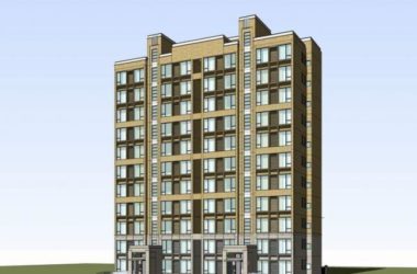 Sketchup住宅模型|中高层住宅,现代风格,居住建筑-BIM建筑网