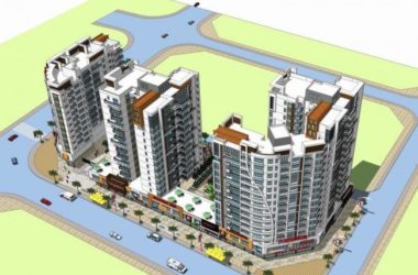 Sketchup住宅模型|高层住宅小区,现代风格,居住建筑,沿街商业,裙房-BIM建筑网