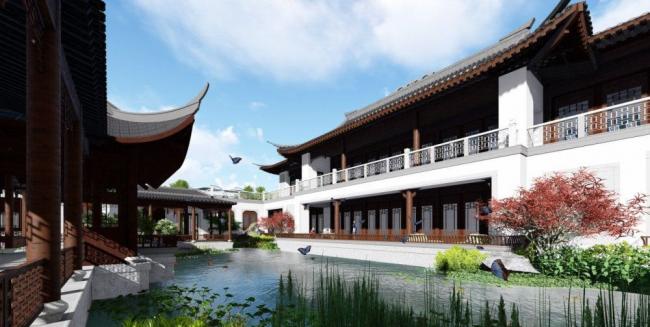 Sketchup古建筑模型|古建院落,中式风格 Sketchup古建筑模型|古建院落,中式风格