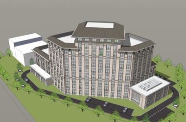 Sketchup酒店模型|草原风V型酒店,燕赵熙府,新古典风格-BIM建筑网
