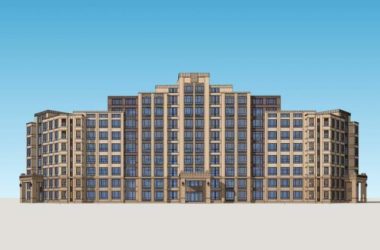 Sketchup住宅模型|多层住宅,居住建筑,新古典风格,简欧-BIM建筑网