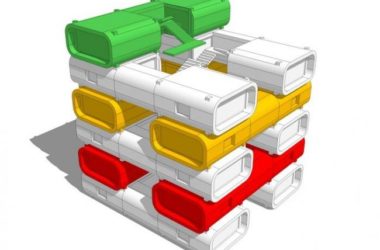Sketchup素材模型|集装箱建筑-BIM建筑网