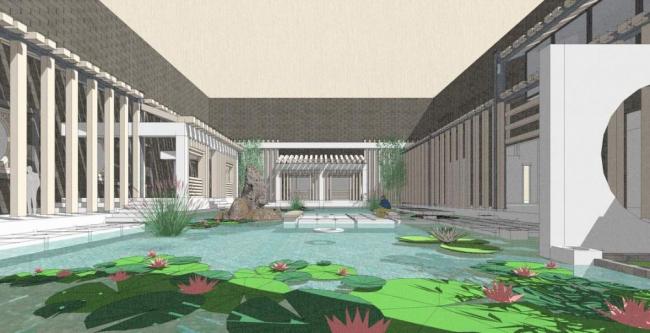 Sketchup景观模型|庭院景观,中式风格 Sketchup景观模型|庭院景观,中式风格