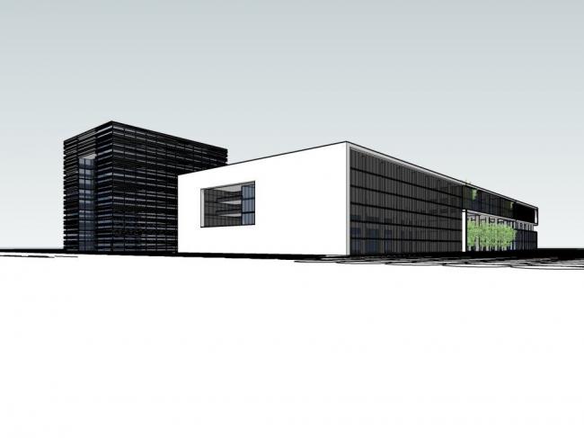 Sketchup办公模型|小高层办公楼,现代风格 Sketchup办公模型|小高层办公楼,现代风格