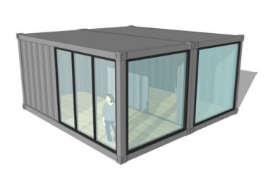 Sketchup素材模型|集装箱建筑-BIM建筑网